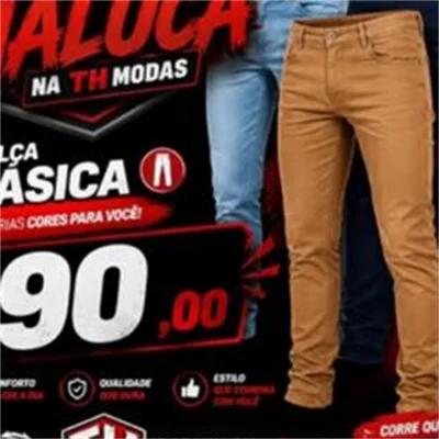 Publicação da TH MODAS com a promoção da calça básica
