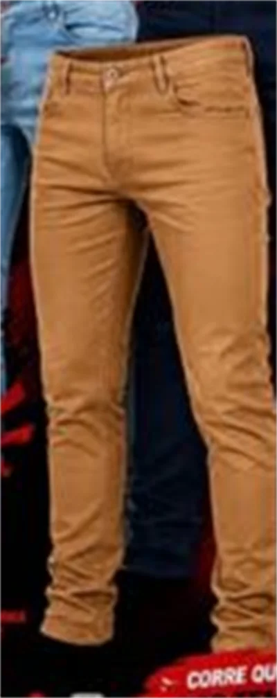 Calça masculina caqui da promoção da TH MODAS